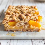 Peaches and Cream Crumble Bars