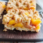Peaches and Cream Crumble Bars
