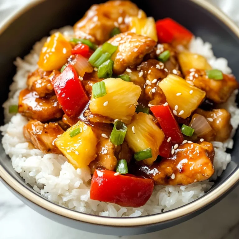 Pineapple Chicken and Rice: A Sweet and Savory Weeknight Favorite