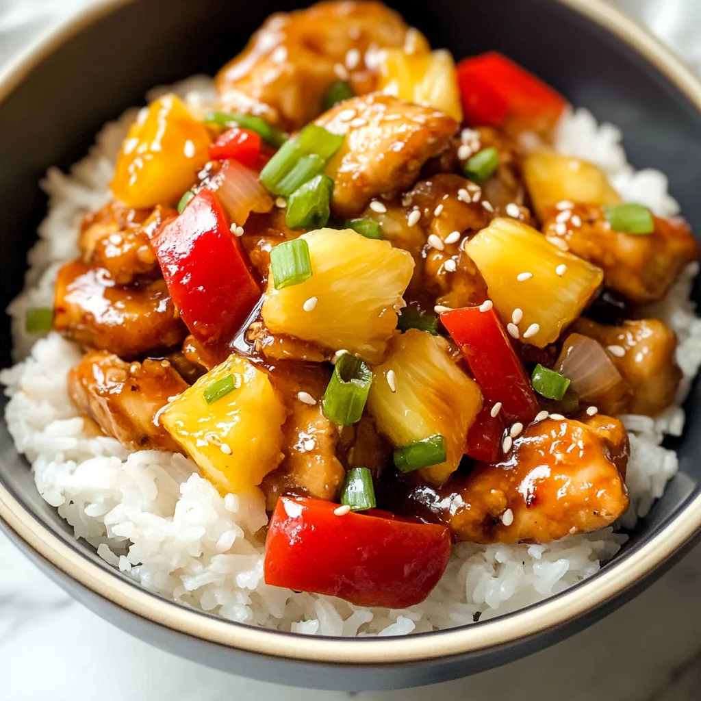 Pineapple Chicken and Rice: A Sweet and Savory Weeknight Favorite