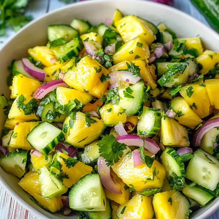 Pineapple Cucumber Salad