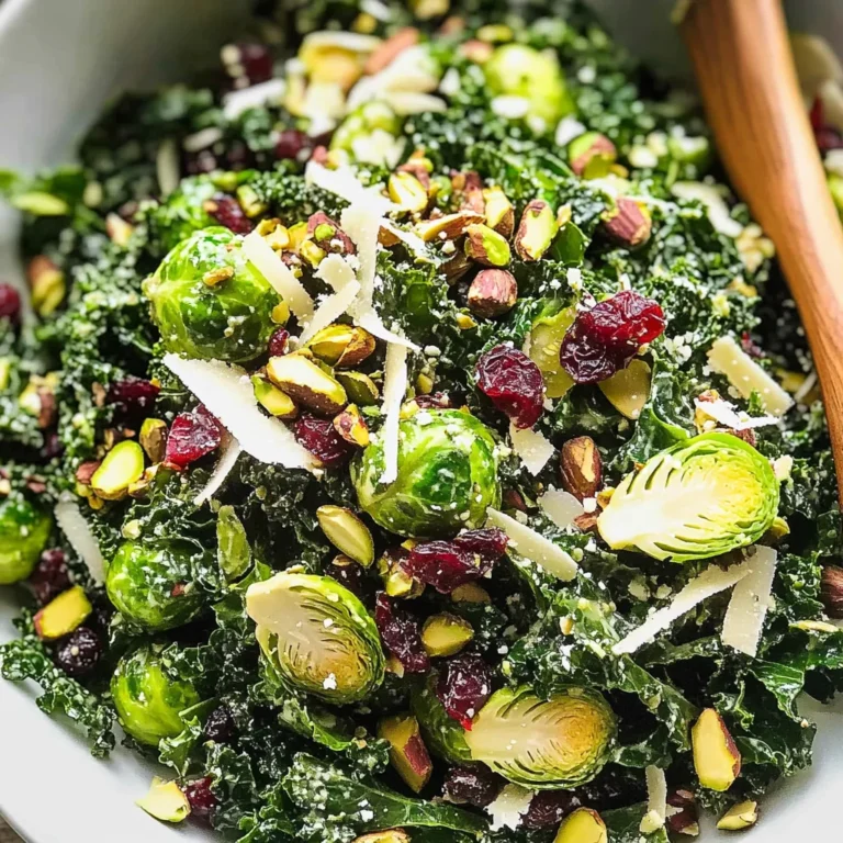 Simple Kale and Brussels Sprout Salad