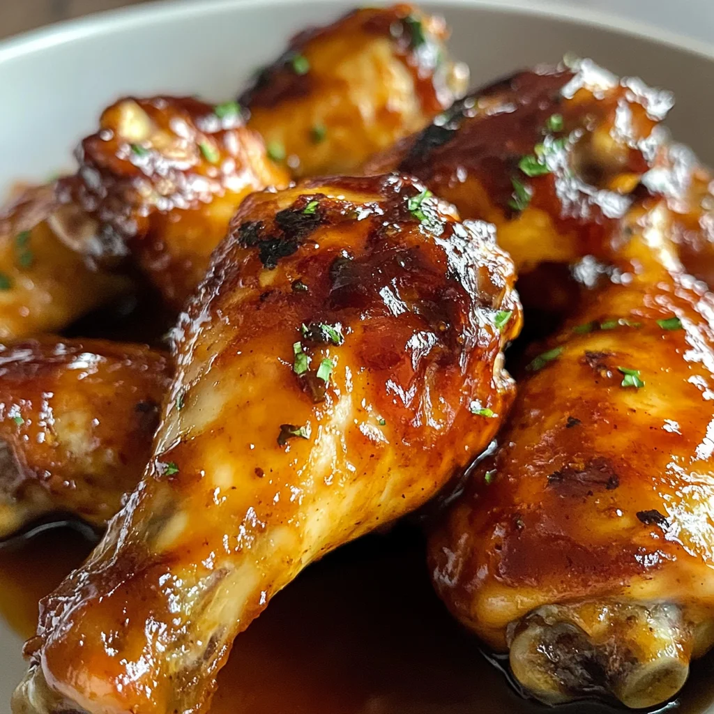 Slow Cooker Honey BBQ Chicken Drumsticks