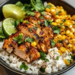Street Corn Chicken Rice Bowl