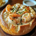 Stuffed Seafood Soup Bread Bowl