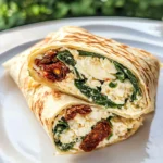 Sun-Dried Tomato, Spinach & Feta Breakfast Wraps