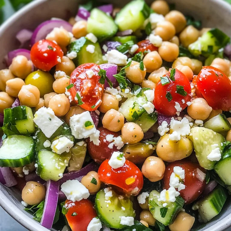 The Best Greek Chickpea Salad Recipe