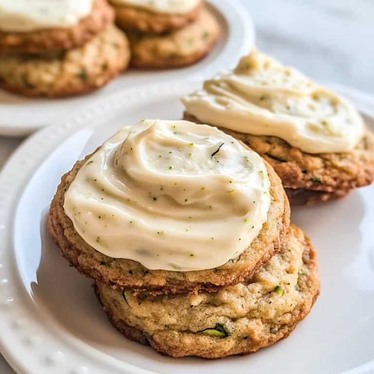 Zucchini Cookies with Cream Cheese Frosting