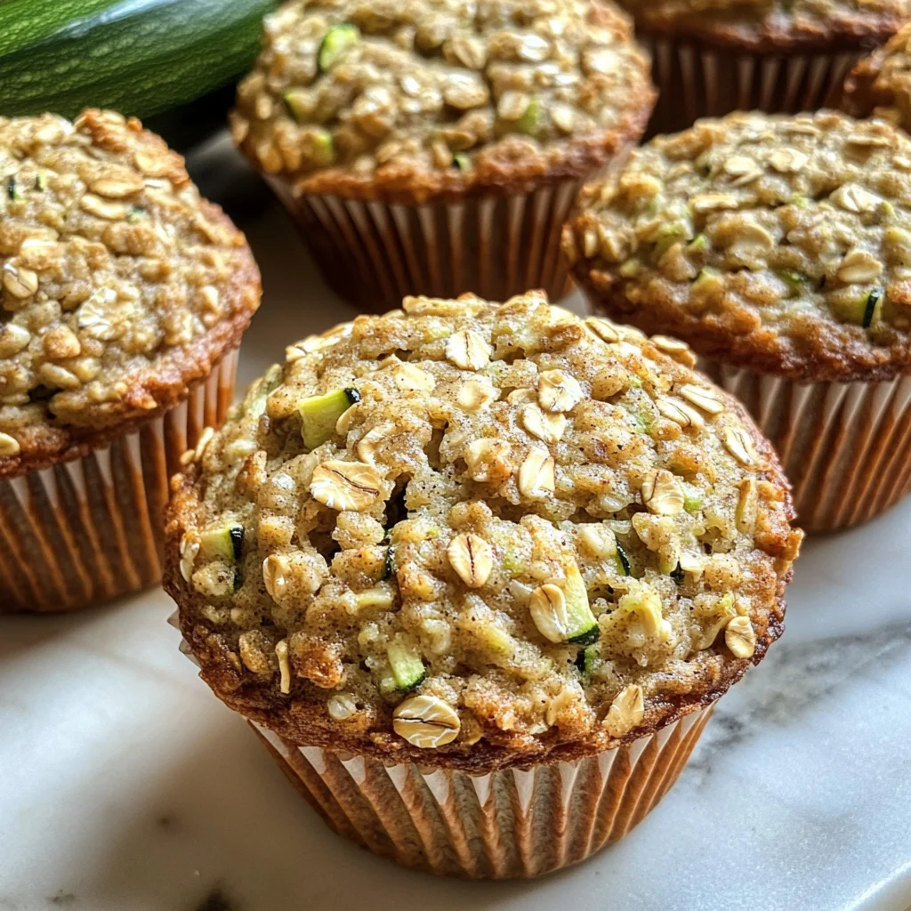 Zucchini Oatmeal Muffins