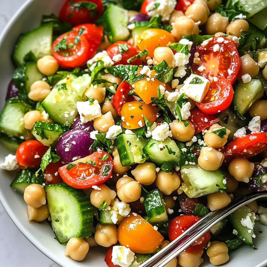 10-Minute Mediterranean Chickpea Salad