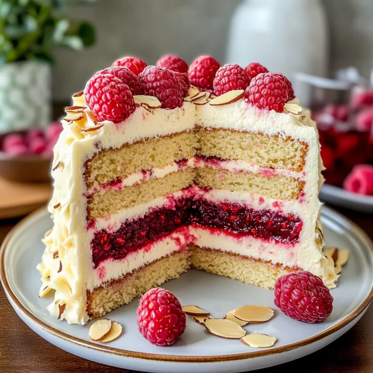 Almond Raspberry Cake