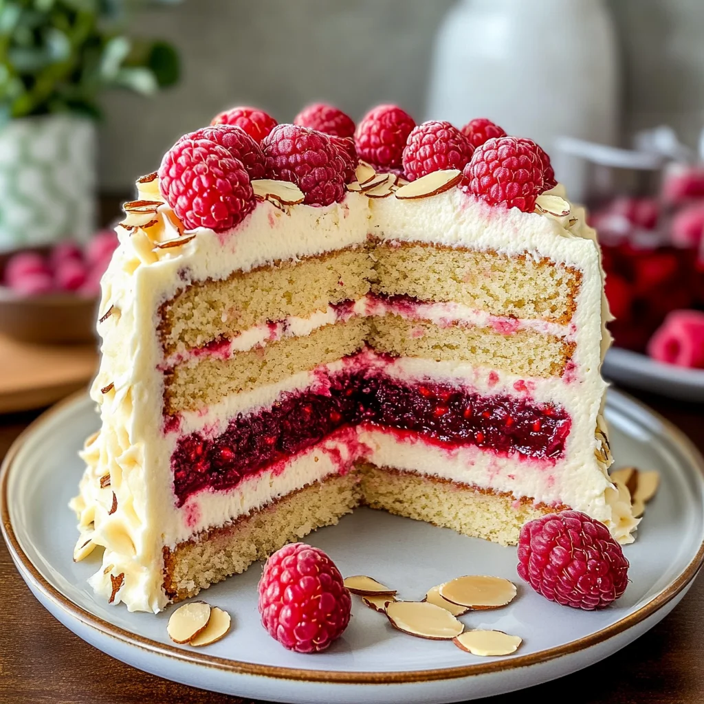 Almond Raspberry Cake