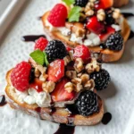 Berries & Goat Cheese Crostini