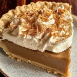Bourbon Butterscotch Pie with Molasses Whipped Cream
