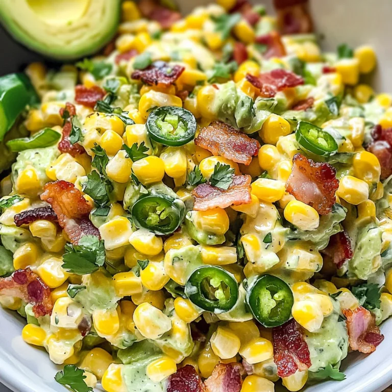 Creamy Avocado Corn Salad