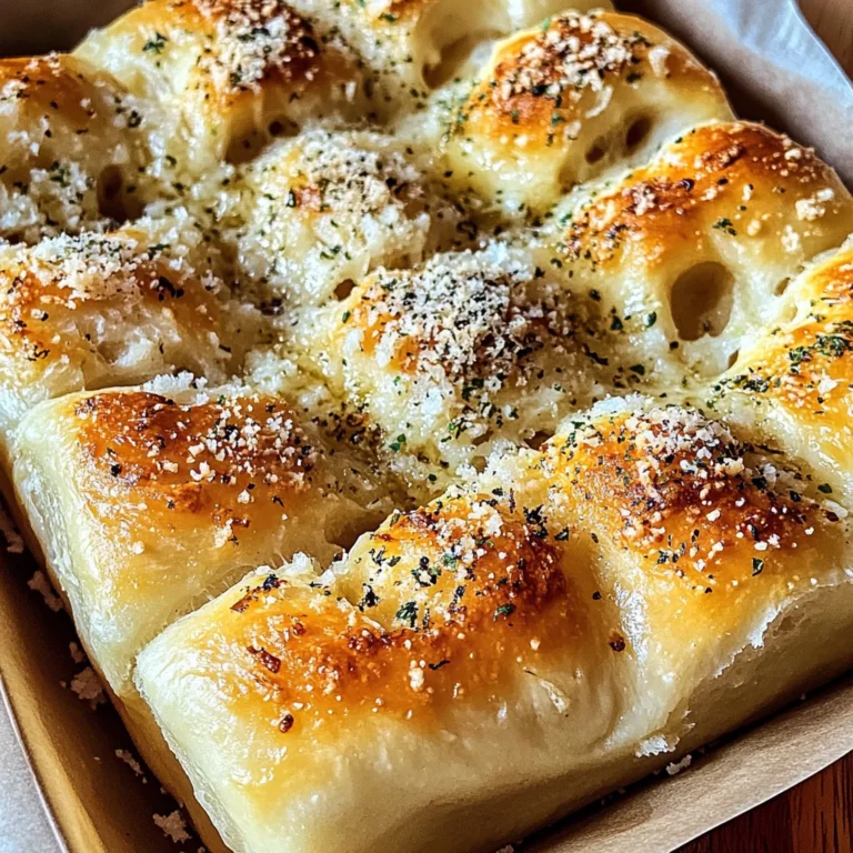 Garlic Parmesan Focaccia Bread