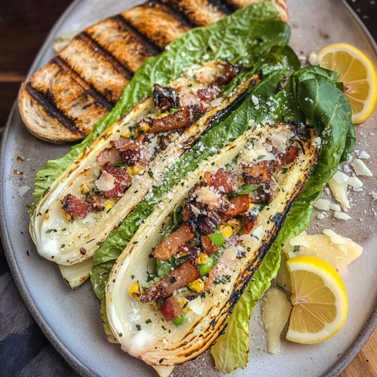 Grilled Romaine Caesar Salad Recipe