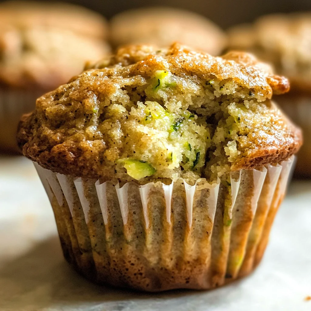 Healthy Banana Zucchini Muffins