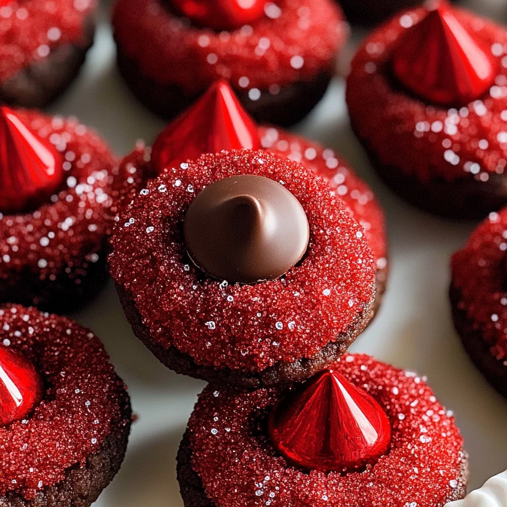 Hershey's red velvet blossoms