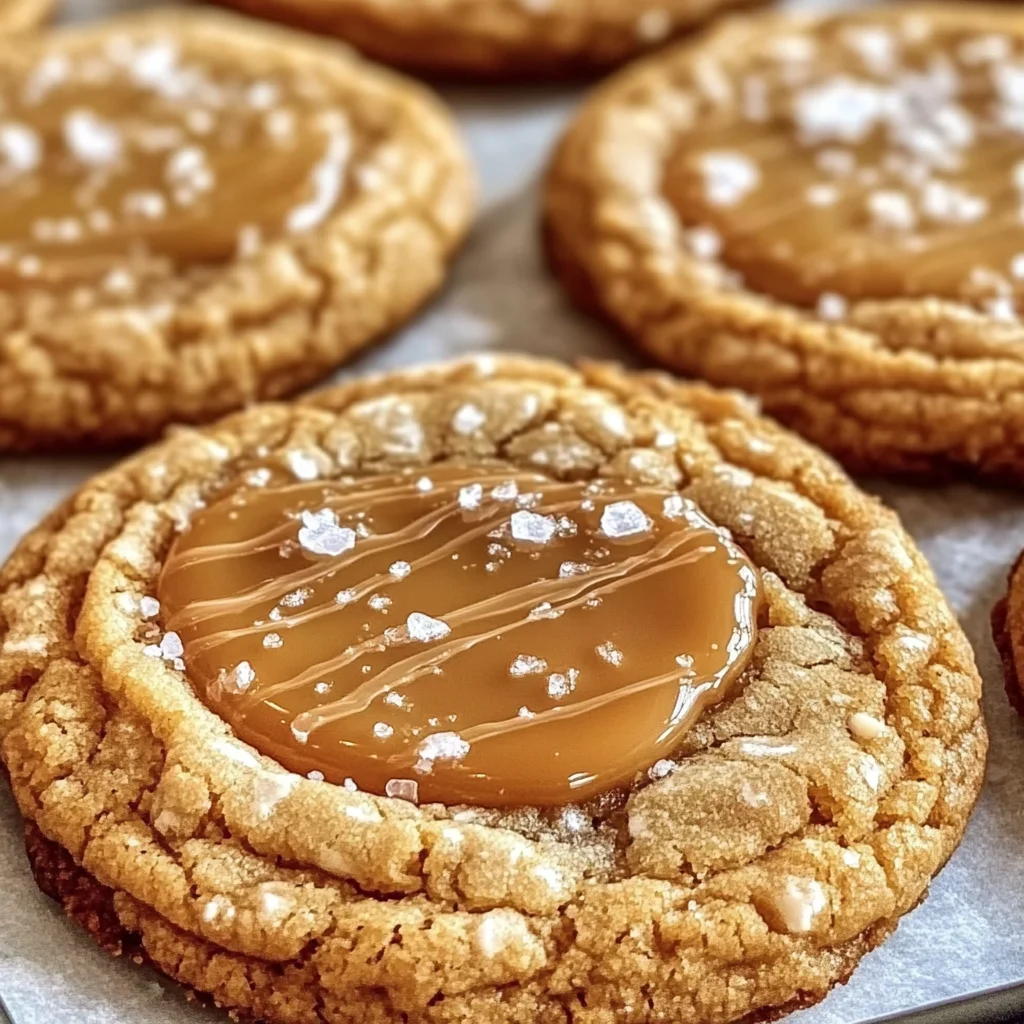 Irresistible Easy Salted Caramel Cookies