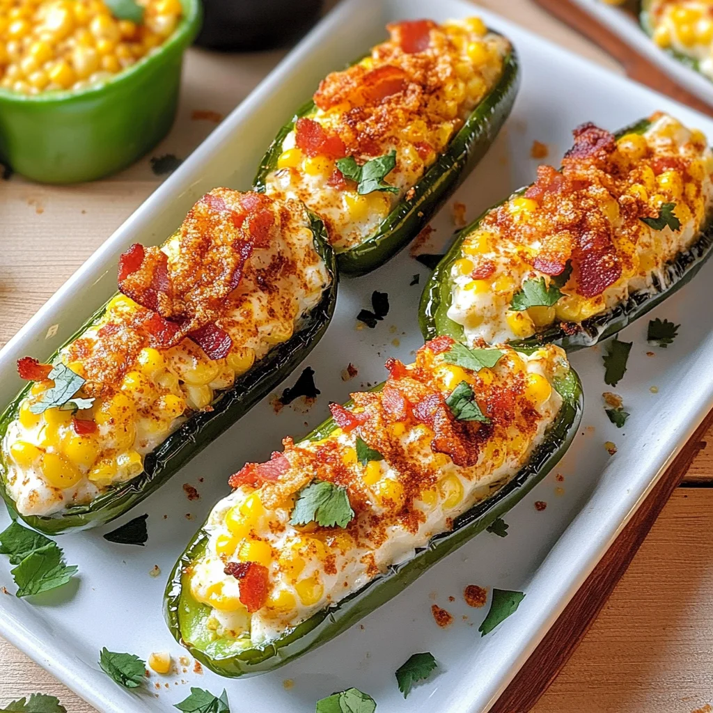 Mexican Street Corn Jalapeno Poppers