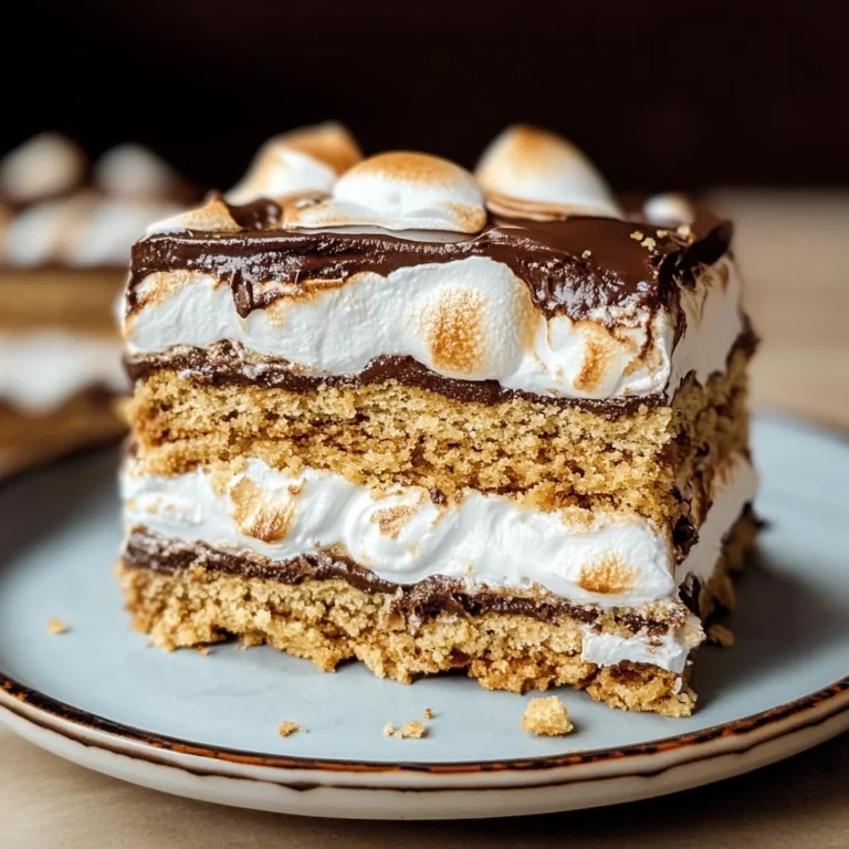 No Bake S'mores Cake