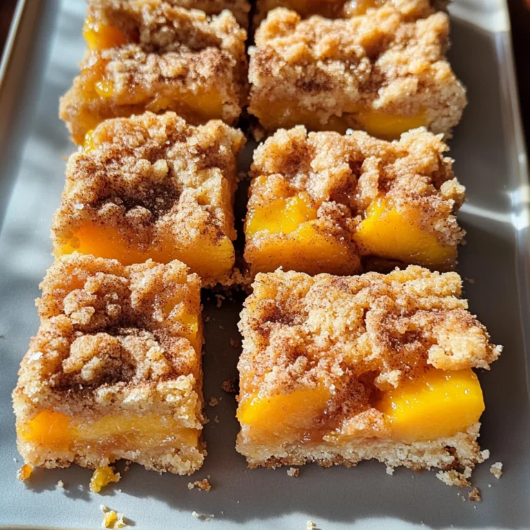 Peach Crumb Bars