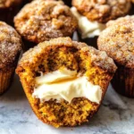 Pumpkin Muffins with Maple Cream Cheese Filling
