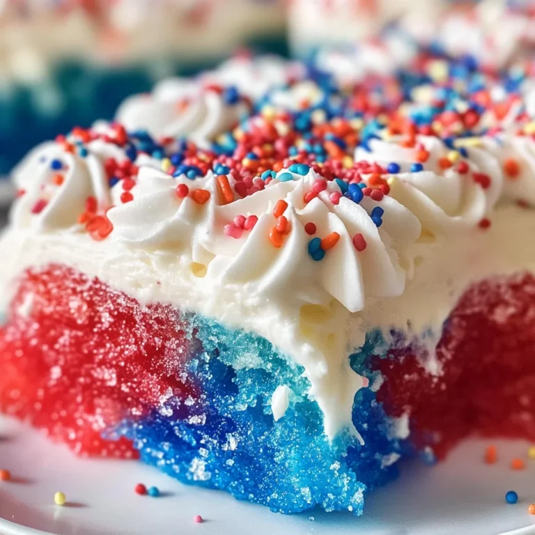 Red, White, & Blue Poke Cake