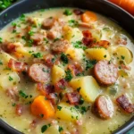 Satisfying German Potato Soup with Sausage