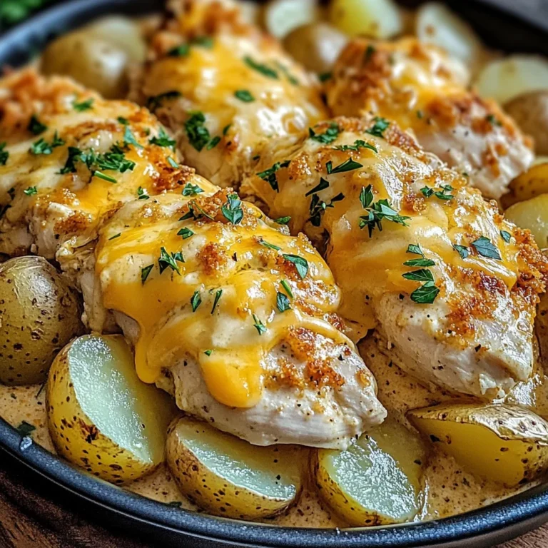 Slow Cooker Cheesy Ranch Chicken & Potatoes