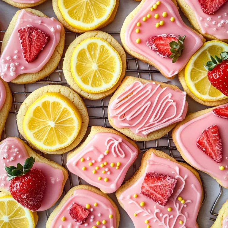 Strawberry Lemonade Cut-Out Cookie Recipe