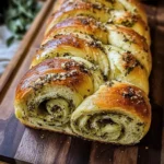 Swirled Garlic Herb Bread