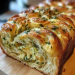 Swirled Garlic Herb and Cheese Bread: 10 Steps to Delight