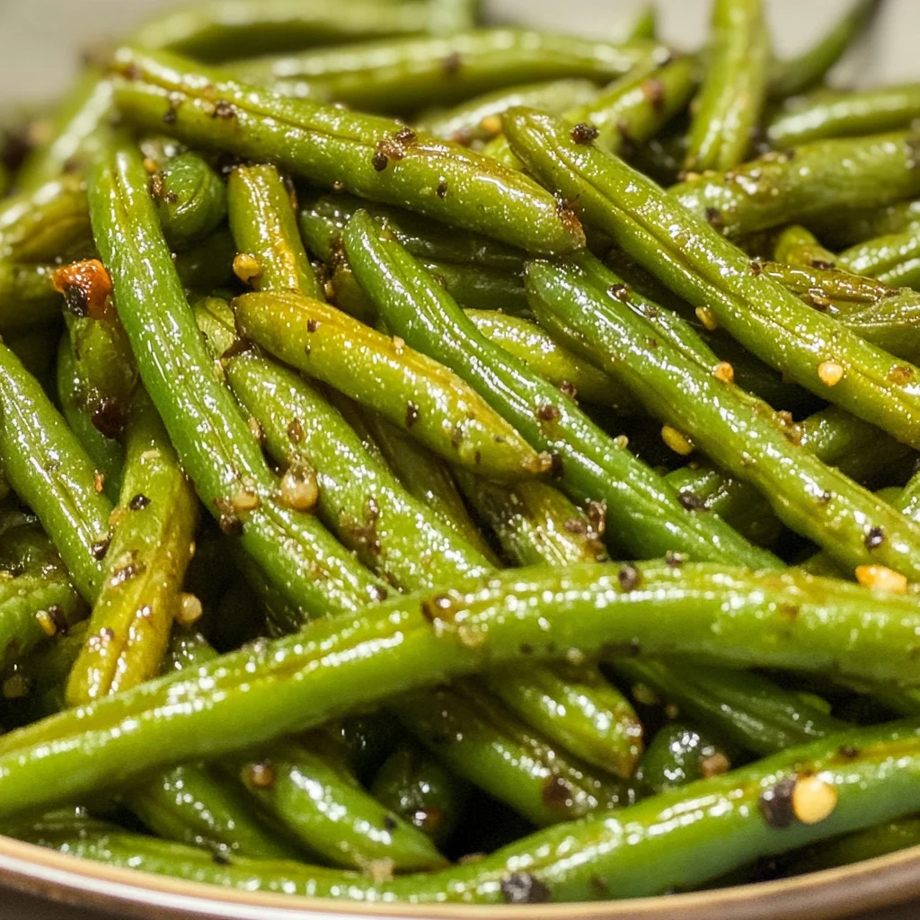 Air Fryer Roasted Green Beans