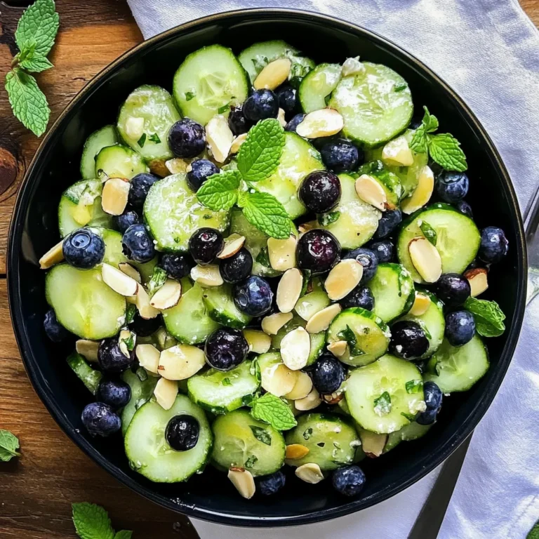 Cucumber Blueberry Salad