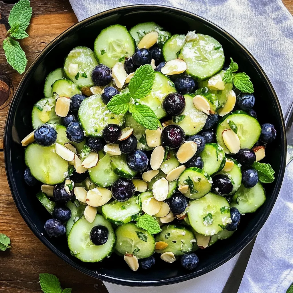 Cucumber Blueberry Salad