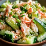 Cucumber Salad with Crab Meat Delight