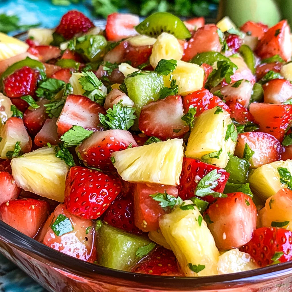 Tangy Pineapple Strawberry Salsa