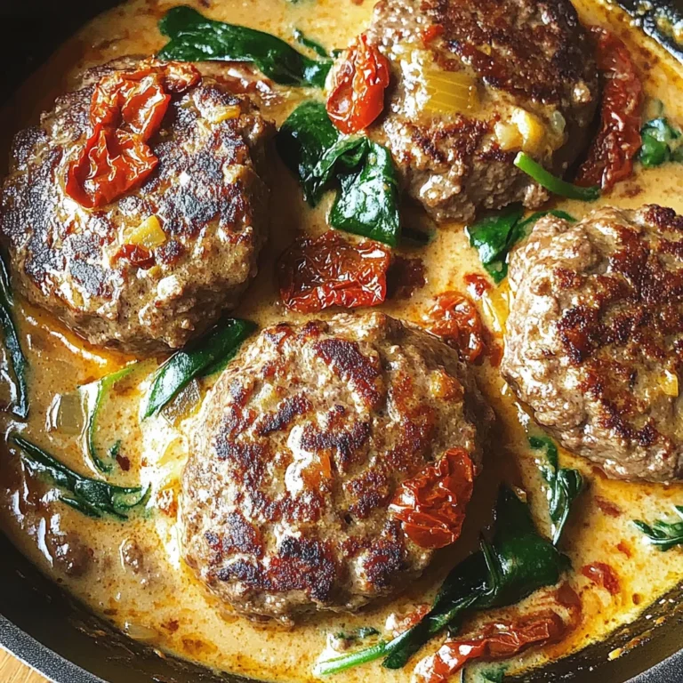 Tuscan Hamburger Steaks