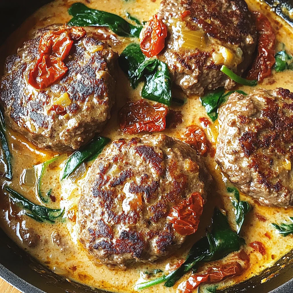 Tuscan Hamburger Steaks